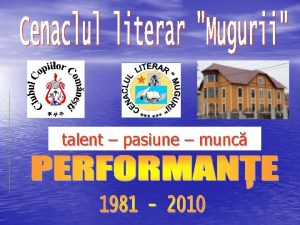 talent pasiune munc adresa Cenaclul literar Mugurii Clubul