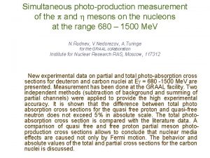 Simultaneous photoproduction measurement of the and mesons on