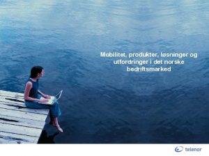 Mobilitet produkter lsninger og utfordringer i det norske