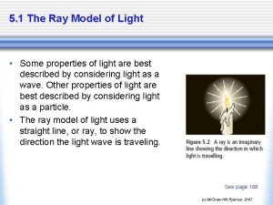 5 1 The Ray Model of Light Some
