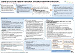 ProblemBased Learning Educating and preparing tomorrows technical professionals