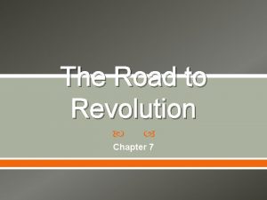 The Road to Revolution Chapter 7 Mercantilism Economic