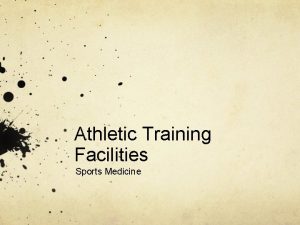 Athletic Training Facilities Sports Medicine Planning Document Things
