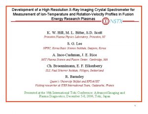 Development of a High Resolution XRay Imaging Crystal