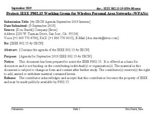 September 2019 doc IEEE 802 15 19 0394