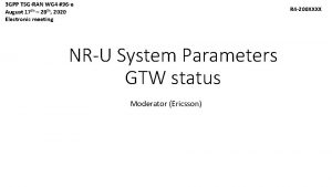 3 GPP TSGRAN WG 4 96 e August