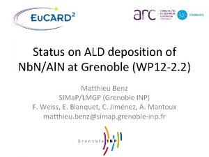 Status on ALD deposition of Nb NAl N