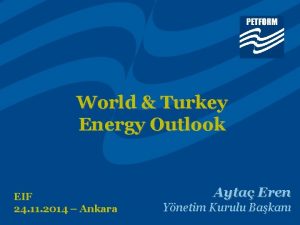 World Turkey Energy Outlook EIF 24 11 2014