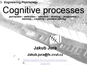 Engineering Psychology Cognitive processes perception sensation attention thinking