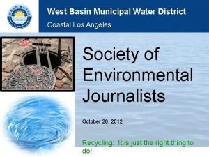 West Basin Municipal Water District Coastal Los Angeles