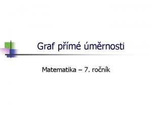 Graf pm mrnosti Matematika 7 ronk Pm mrnost