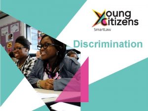 Discrimination Discrimination Lesson Objectives Know what discrimination is