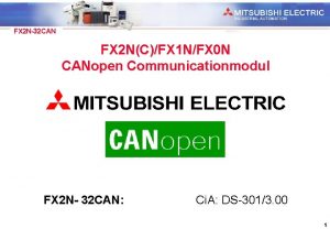 Industrial Automation FX 2 N32 CAN FX 2