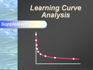 Learning Curve Analysis Supplement G To Accompany Krajewski