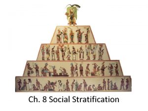 Ch 8 Social Stratification Dimensions of Stratification Social