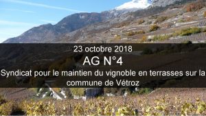23 octobre 2018 AG N 4 Syndicat pour