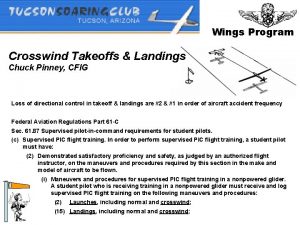 Wings Program Crosswind Takeoffs Landings Chuck Pinney CFIG