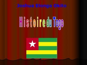 Joshua Elonga Okito Structure Introduction Vocabulaire Histoire actuelle