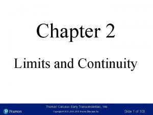 Thomas calculus limits and continuity