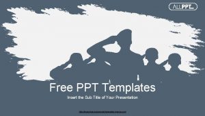 Free PPT Templates Insert the Sub Title of