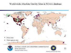 Worldwide Absolute Gravity Sites in NOAA database NOAA