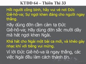 KT 64 Thin Thi 33 Hi ngi cng