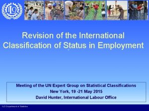 Revision of the International Classification of Status in
