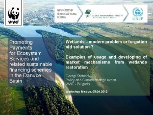 Promoting Payments for Ecosystem Services and related sustainable