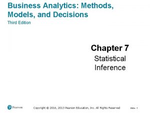 Business Analytics Methods Models and Decisions Third Edition