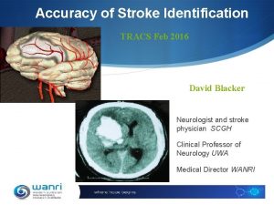 Accuracy of Stroke Identification TRACS Feb 2016 David