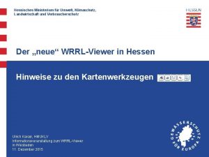 Hessisches Ministerium fr Umwelt Klimaschutz Landwirtschaft und Verbraucherschutz