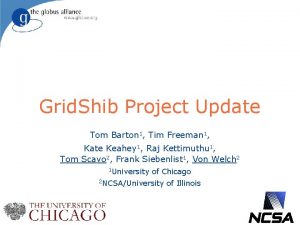 Grid Shib Project Update Tom Barton 1 Tim