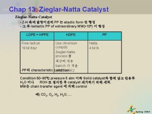 Chap 13 ZieglarNatta Catalyst ZN PP atactic form