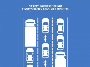 Schnell gebildet und rasch erklrt Einfhrung Rettungsgasse Die