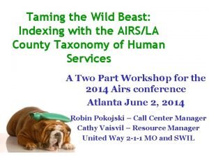 Taming the Wild Beast Indexing with the AIRSLA