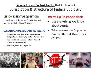 In your Interactive Notebook Unit 2 Lesson 7