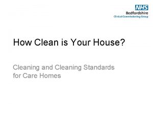 How Clean is Your House Cleaning and Cleaning