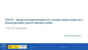 TE 6770 Design and implementation of a versatile