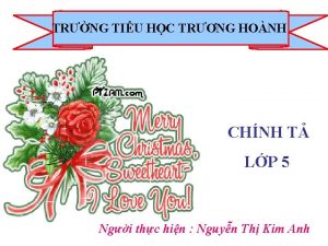 TRNG TIU HC TRNG HONH CHNH T LP
