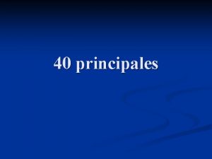 40 principales Pintores n A continuacin presentar veinte