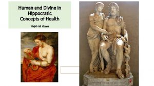 Human and Divine in Hippocratic Concepts of Health