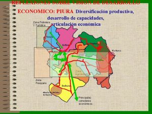 REFLEXIONES SOBRE VISION DE DESARROLLO ECONOMICO PIURA Diversificacin