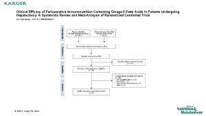 Clinical Efficacy of Perioperative Immunonutrition Containing Omega3 Fatty
