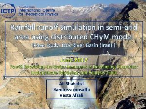 Rainfall runoff simulation in semiarid area using distributed