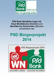 PSD Bank WestfalenLippe e G Neue Westflische Bielefeld