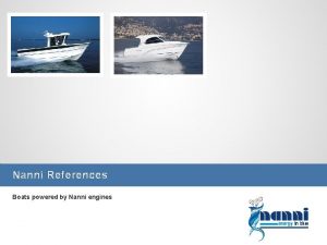 Nanni References Boats powered by Nanni engines 2