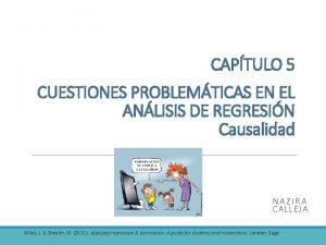 CAPTULO 5 CUESTIONES PROBLEMTICAS EN EL ANLISIS DE