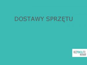 DOSTAWY SPRZTU JAKI SPRZT TRAFI DO BIBLIOTEK W