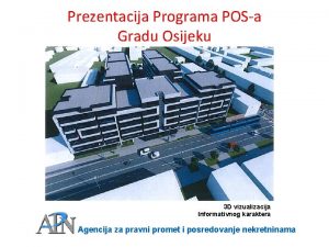 Prezentacija Programa POSa Gradu Osijeku 3 D vizualizacija