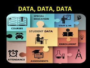 DATA DATA RTI is a Verb Data analyses